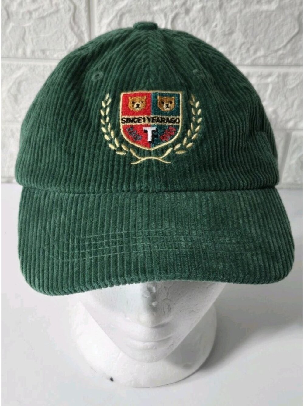 Teddy Fresh 1 Year Ago Green Corduroy Embroidered Strapback Adjustable Hat